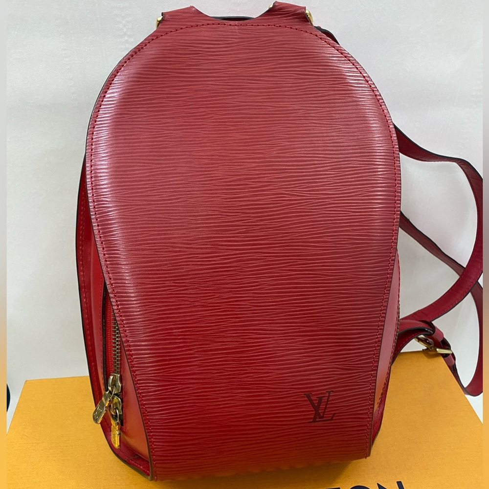 Louis Vuitton Red Epi Leather Mabillon Backpack - Picture 5 of 15